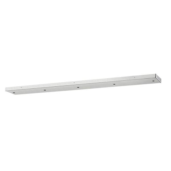 Multi Point Canopy 42 in. 5Light Brushed Nickel Linear Ceiling Plate