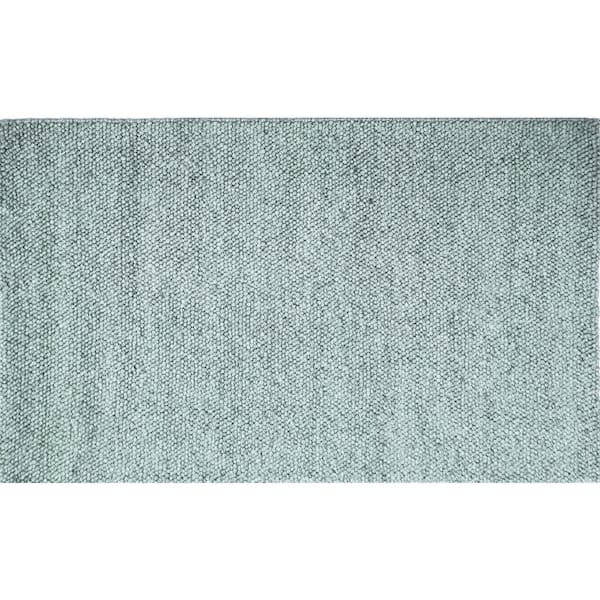 Cordelia Ivory/Blue 5 ft. x 8 ft. Ombre Casual Hand Knotted Wool Area Rug