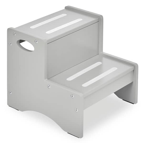 Dream On Me Grey Multi-Purpose Kids Little Steps Step Stool