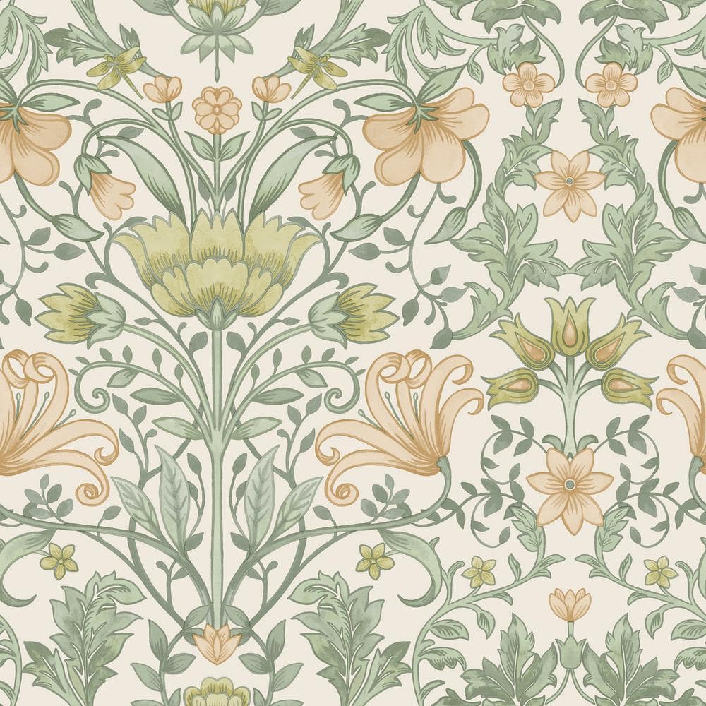 HOLDEN Vintage Floral Cream Wallpaper 13392 - The Home Depot