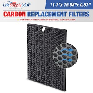 Carbon Filter Replacement Compatible with Rabbit Air BioGS SPA-421A and SPA-582A Air Purifiers