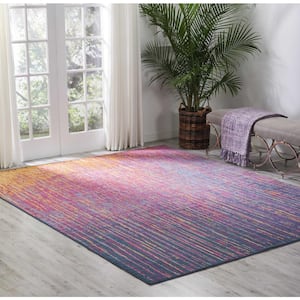 Passion Multicolor 8 ft. x 10 ft. Abstract Geometric Contemporary Area Rug