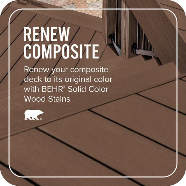 BEHR PREMIUM 1 gal. #SC-129 Chocolate Solid Color Waterproofing