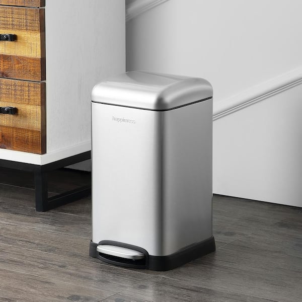 Betty Retro Mini 3.2 Gal. Chrome Step-Open Trash Can