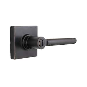 Tonebridge Aged Bronze Bed/Bath Door Lever with Square Rose