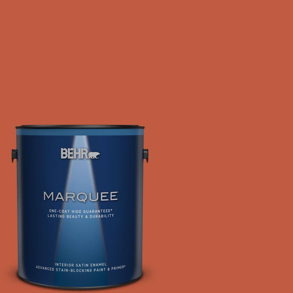 1 gal. #M180-7 Deep Fire Satin Enamel Interior Paint & Primer