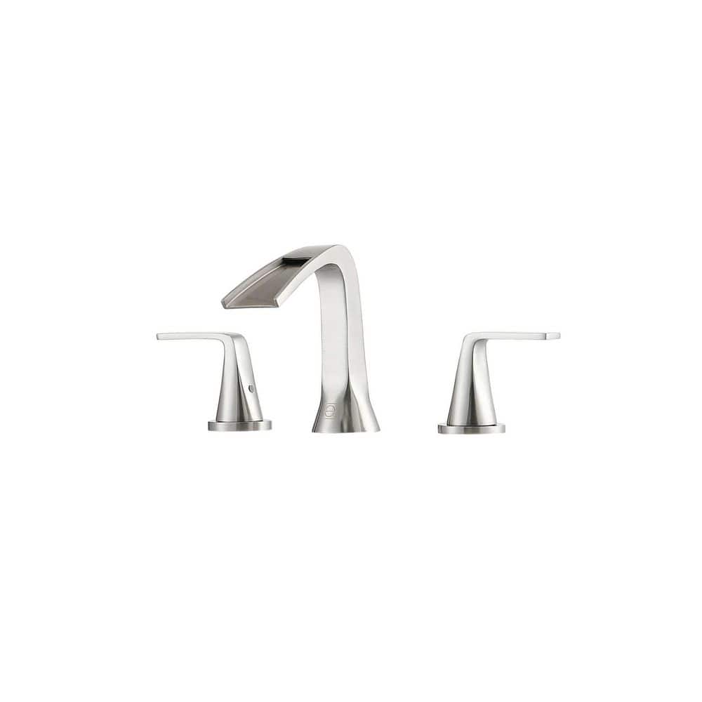 8 in. Widespread Double-Handle Bathroom Sink Faucet in Brushed Nickel price history on PriceWatchPro
