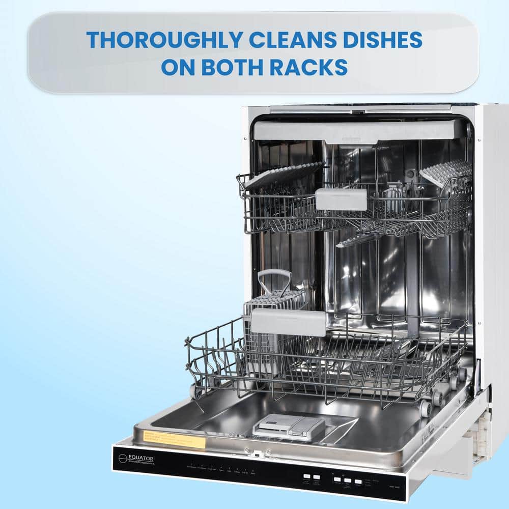 24" Stainless Steel Top Control Built-In Dishwasher with Third Rack