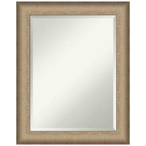 Medium Rectangle Elegant Brushed Bronze Beveled Glass Casual Mirror (28.75 in. H x 22.75 in. W)