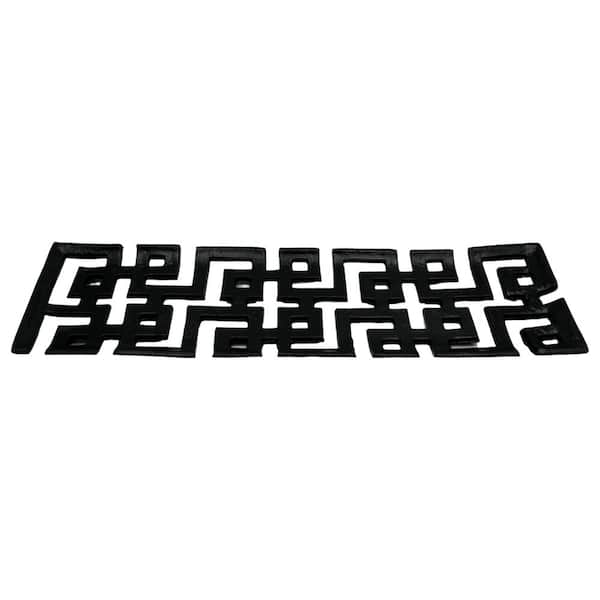 castellousa 21.5 in. Geometric Aluminum Icon Tray in Black
