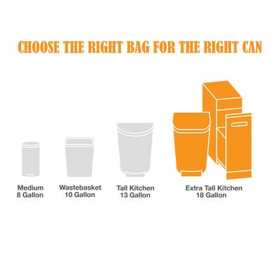 heavy duty 13 gallon trash bags