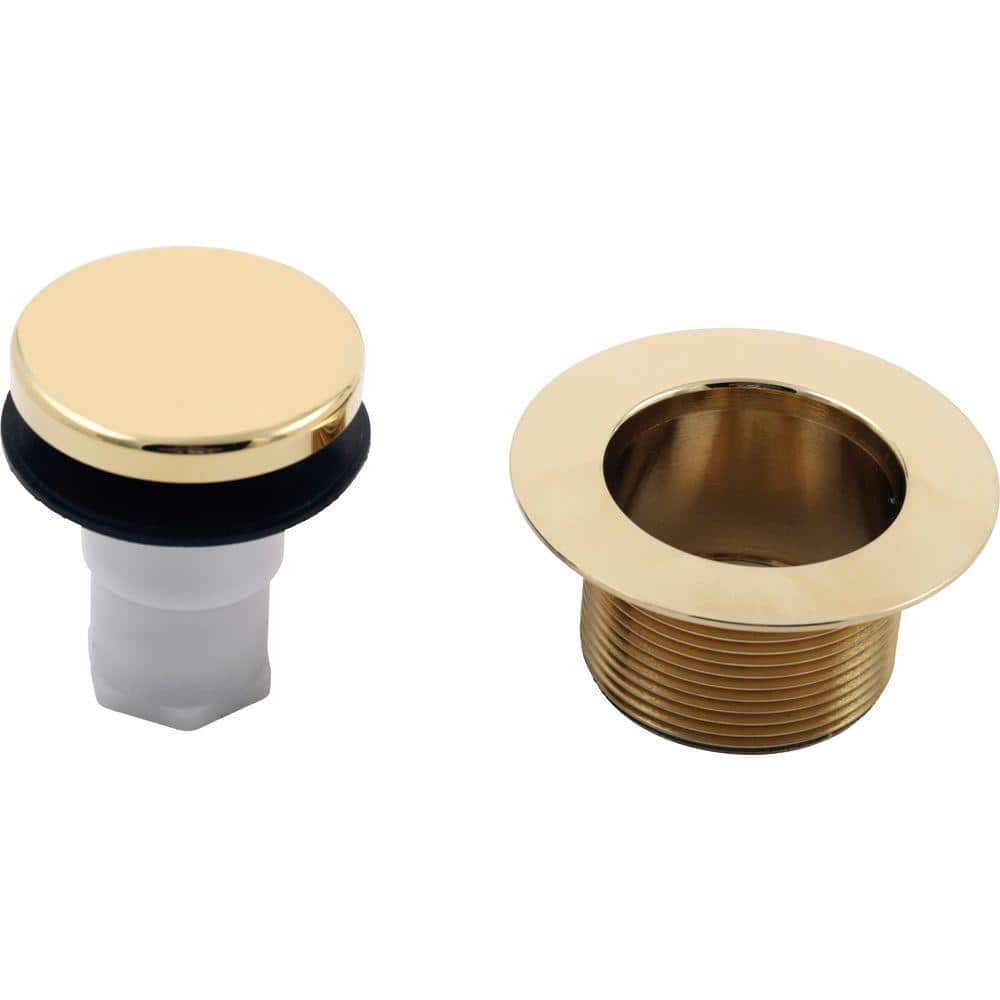 Delta 227/32 in. Brass ToeOperated Tub Drain in Polished Brass RP31558PB The Home Depot