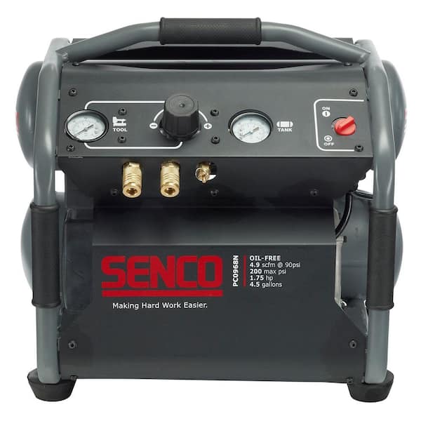 Senco 4.5 Gal 1.75 HP Portable Twinstack Electric Air Compressor