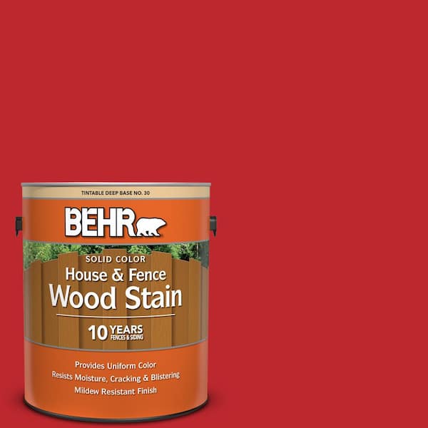 BEHR 1 gal. #P150-7 Flirt Alert Solid Color House and Fence Exterior Wood Stain