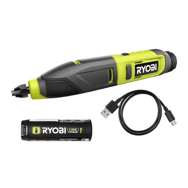 USB Lithium Power Carver Kit with 2.0 Ah USB Lithium Battery and Charging Cable