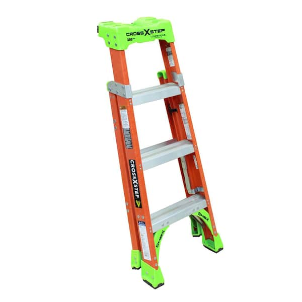 Louisville Ladder - L-3016-12 - 12 ft 300 lb Load Capacity Fiberglass Stepladder