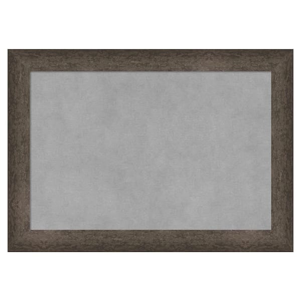 Amanti Art Dappled Light Bronze Narrow 21 in. x 15 in. Framed Magnetic Board