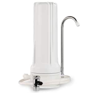 Countertop Drinking Water Filtration System, White Housing - Includes 2.5 in. x 10 in. Carbon Block Filter