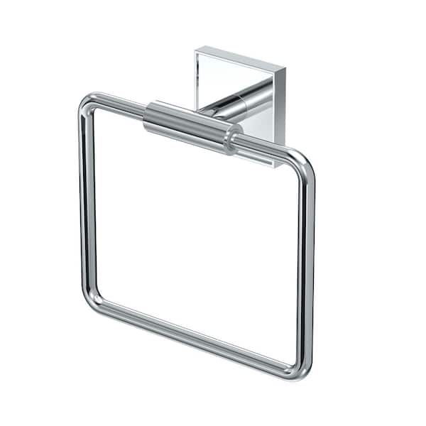 Mode Wall Mounted Towel Ring in Chrome