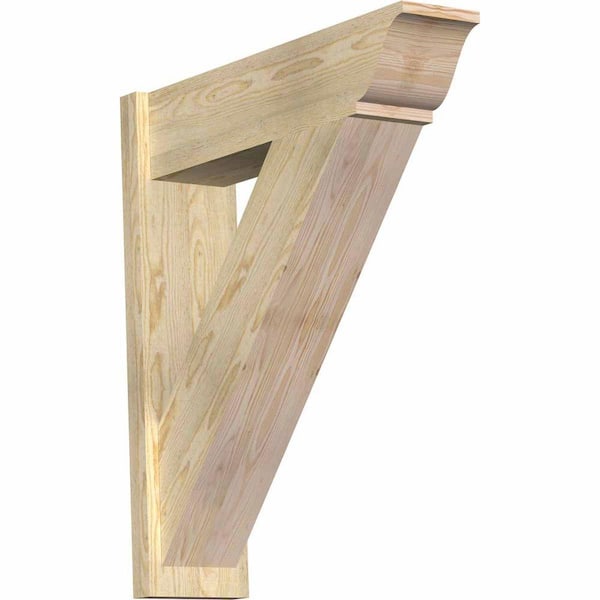 Ekena Millwork 8 in. x 34 in. x 30 in. Traditional Rough Sawn Douglas Fir Outlooker
