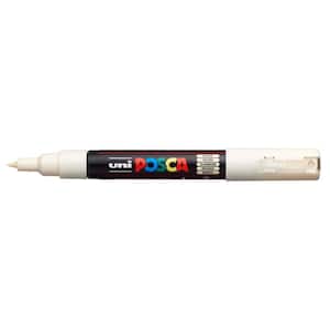 Posca - Ultra Fine to Fine Paint Marker Pens Set - PC-1MR, PC-1M, PC-3M -  Black Ink - Pack of 3