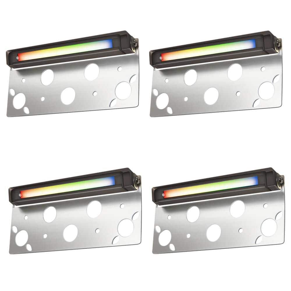 Run Led Lights RUN BISON 200 Lumens Low Voltage Bronze Integrated LED RGB Color ...