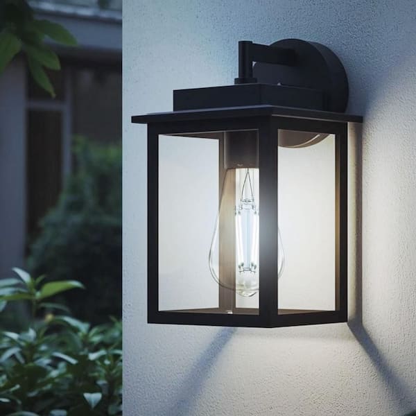 60-Watt Equivalent ST19 Edison Vintage Filament Clear Glass Motion Activated E26 LED Light Bulb Daylight 5000K (4-Pack)