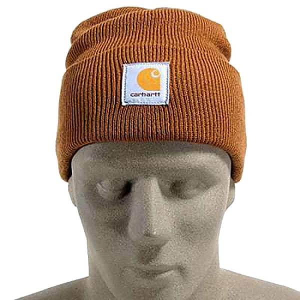 Headwear OFA A18-BRN Carhartt Acrylic Men\'s The Depot Home Liner - Hat Brown