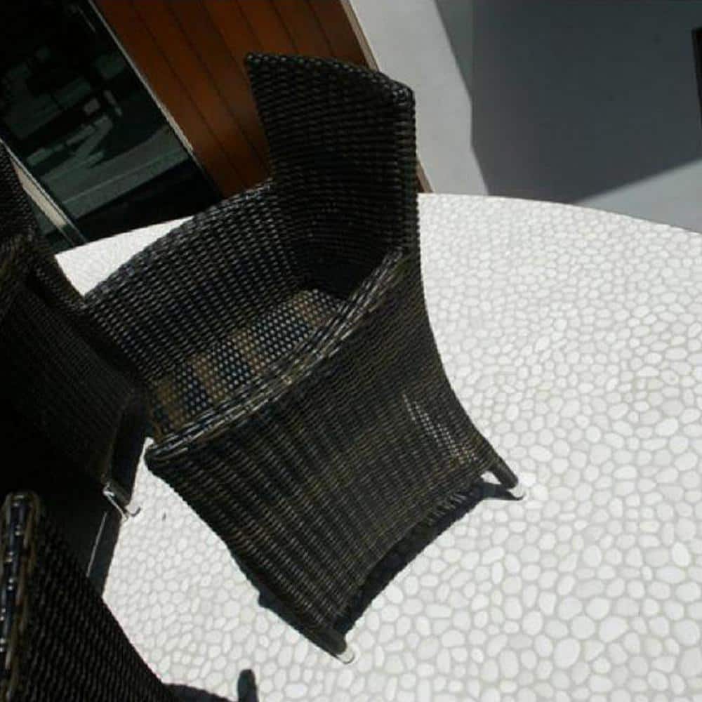 White Honed Natural Stone Pebble Mosaic Tile