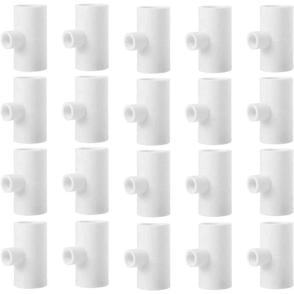 20 Pack Fully Automatic Chicken Waterer PVC Tee Fittings for Nipples Cups Feeders Poultry Water Drinker White price history on PriceWatchPro