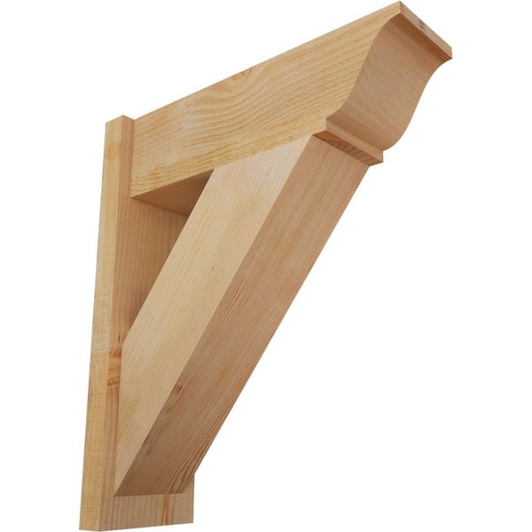 Ekena Millwork 8 in. x 28 in. x 24 in. Traditional Rough Sawn Douglas Fir Outlooker