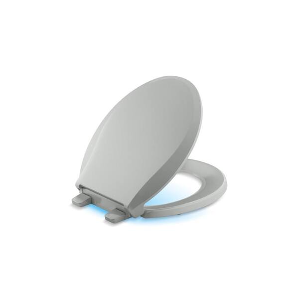 KOHLER Cachet Nightlight QuietClose Round Closed Front Toilet Seat in