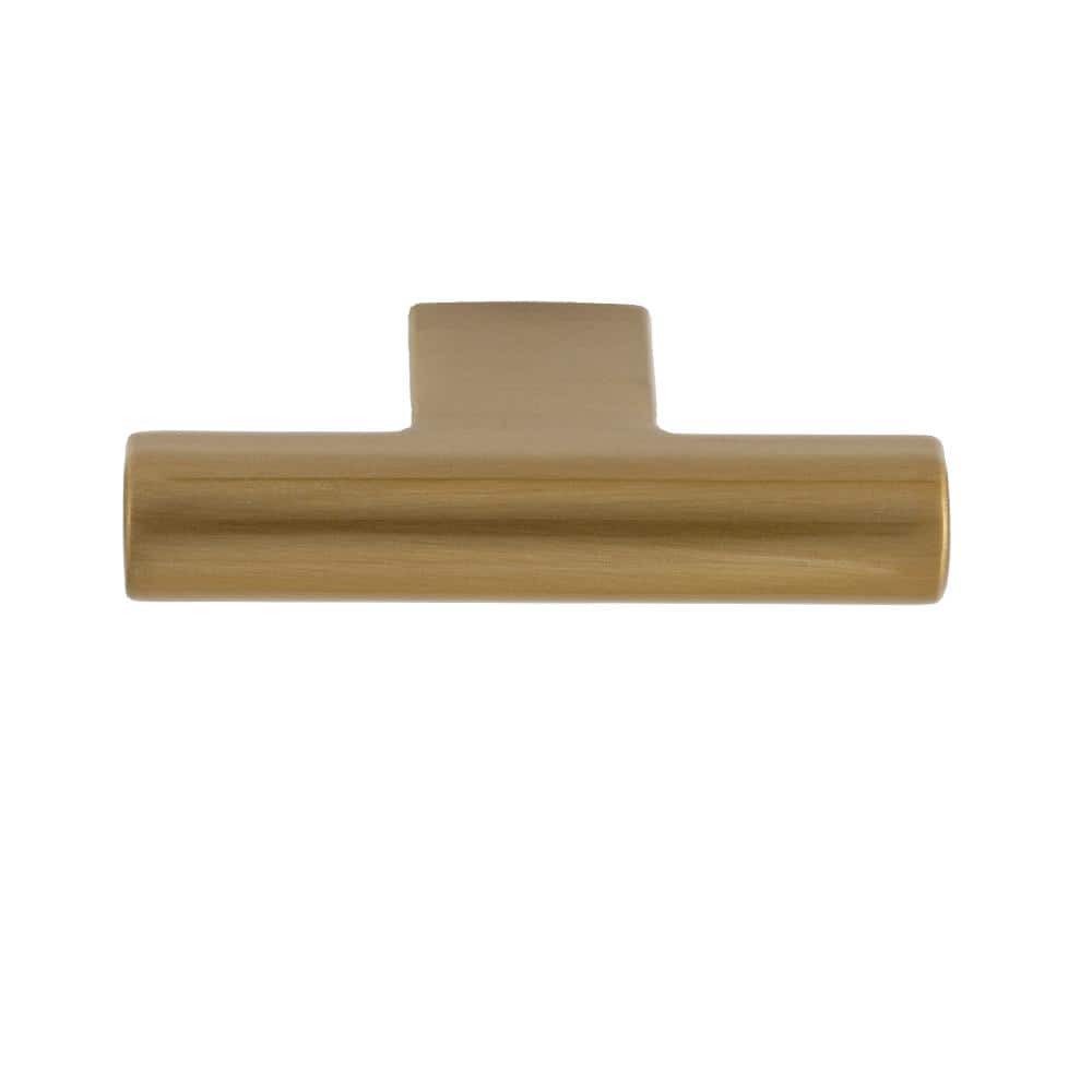 Vail 2" Satin Brass T-Handle Bar Knob
