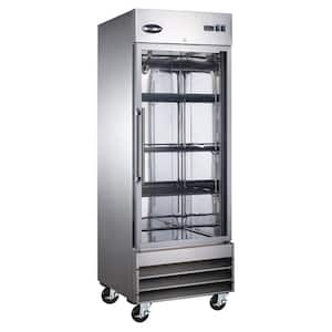 23 cu. ft. One Glass Door Commercial Reach In Upright Freezer in Stainless Steel