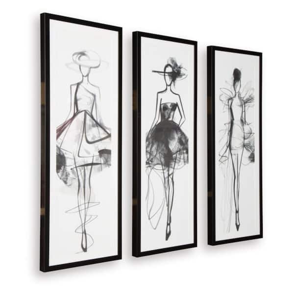 Mckerrick 3 Piece Framed Graphic Print Culture Art Print 40 in. x 15 in.