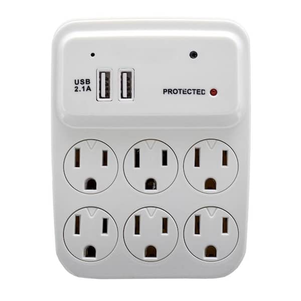 Functional USB Surge Protector Outlet Hidden 4K Camera w/ DVR & WiFi Remote  View 