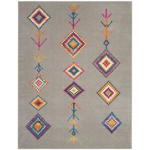 Passion Grey/Multicolor 7 ft. x 10 ft. Moroccan Southwestern Area Rug