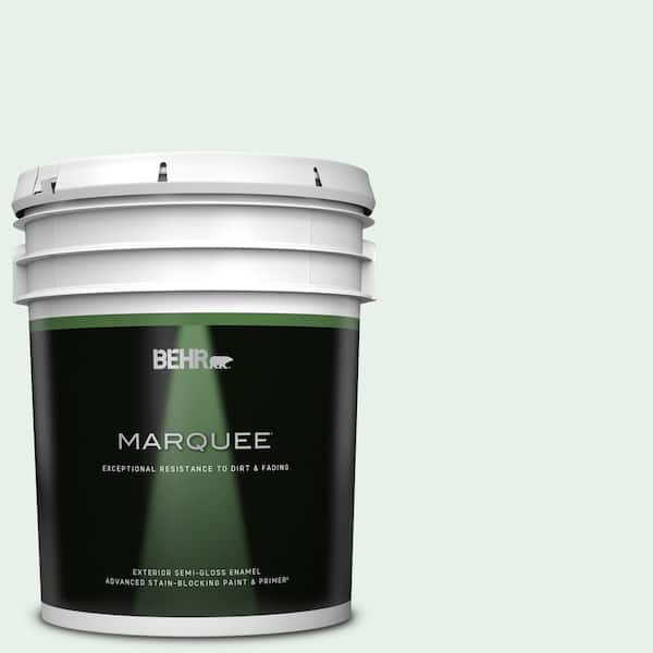 BEHR MARQUEE 5 gal. #PPL-36 Cool Reflection Semi-Gloss Enamel Exterior Paint & Primer