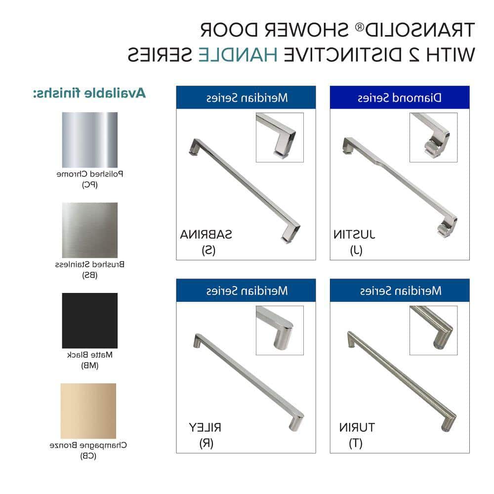 Frederick 47" Polished Chrome Semi-Frameless Sliding Shower Door