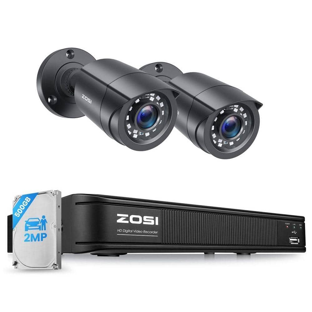 ZOSI H. 265 plus 8-Channel 3K-Lite DVR Security Camera System with