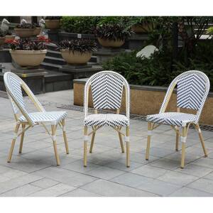 Janele Navy and Natural Tone Side Chair (Set of 2)