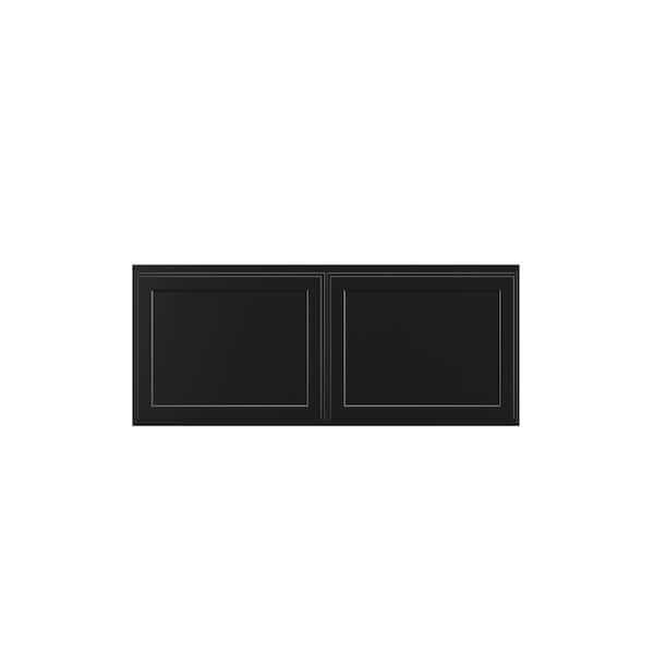 Kunal Kitchens Belle Haven Recessed 36 in. W x 15 in. H x 24 in. D in Driftwood Plywood Assembled Wall Cabinet
