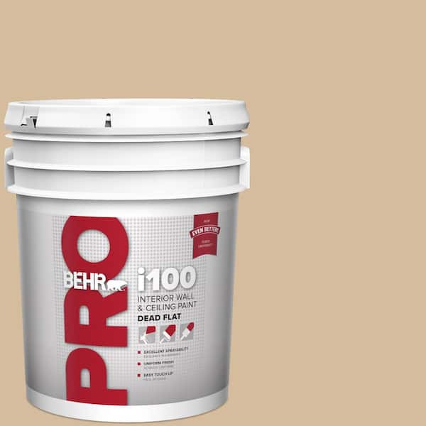 BEHR PRO 5 gal. #T18-06 Kombucha Dead Flat Interior Paint