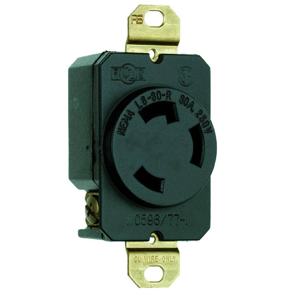 Watertight Locking Receptacle,30,Yellow 69W48 Pass And Seymour NEMA L630-R 785007032994