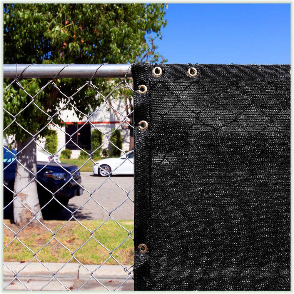 Green HDPE Outdoor Privacy Fence Screen with Zip Ties