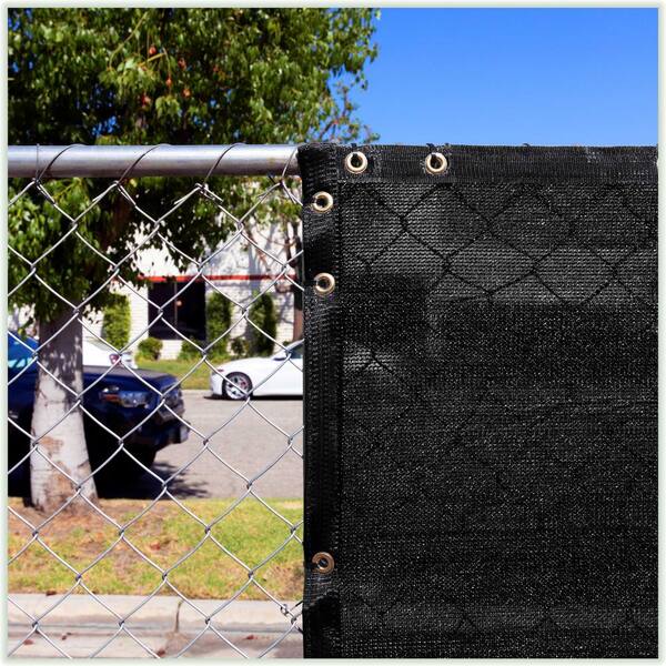 Royal Shade 6 x 25 White Fence Privacy Screen Windscreen Cover Netting Mesh Fabric Cloth Cable Zip Ties Included WE Custom Make Size 