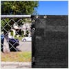 COLOURTREE 5 ft. x 10 ft. Black Privacy Fence Screen Mesh Fabric Cover  Windscreen with Reinforced Grommets for Garden Fence TAP0510-2 - The Home  Depot