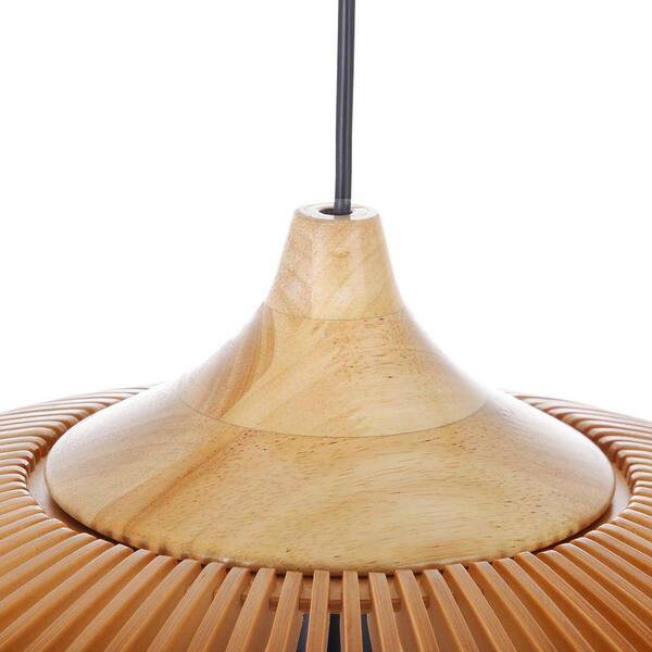 シーリングライト・天井照明 ARTWORKSTUDIO Primo wood-pendant ARTURESTHOME 60-Watt 1 Light Natural Wood Pendant Light with Drum