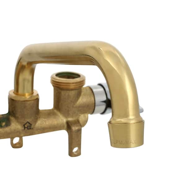 Homewerks Worldwide Rough Brass 2-Handle Laundry Tray Faucet