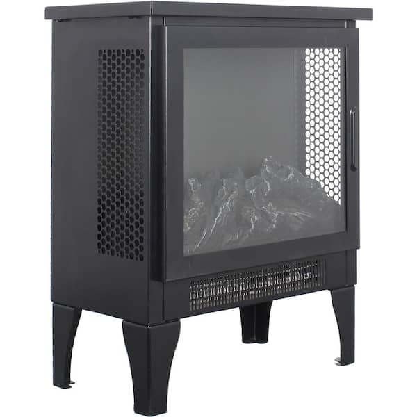 Unbranded 14.2 in. 5000 BTU Freestanding Electric Fireplace Stove Heater with 3D Flame